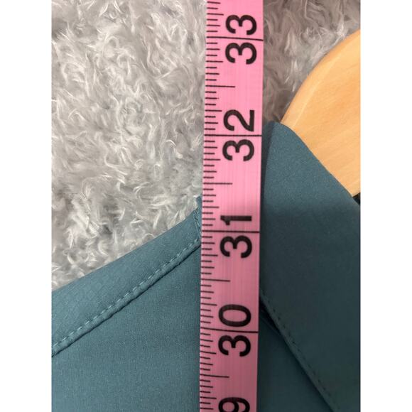 Columbia PFG Omni-Shade Vented Fishing Shirt Men’s Large Teal Long Sleeve - Picture 8 of 15